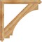 Ekena Millwork Imperial Arts & Crafts Rough Sawn Bracket, Western Red Cedar, 4"W x 44"D x 44"H BKT04X44X44IMP03RWR - alternate 2